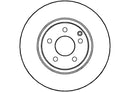 Disctech Brake Disc (Single) - Fits Mercedes-benz - ABD2858 - Front Axle