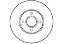 Disctech Brake Disc (Single) - Fits Ford - ABD2346 - Front Axle