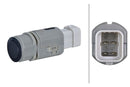 HELLA 6PX 358 270-211 Sensor, parking distance control - Tetragonal - 6-pin connector - Plugged