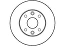 Disctech Brake Disc (Single) - Fits Kia, Mitsubishi - ABD2806 - Front Axle