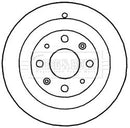 Borg & Beck Brake Drum (Single) - BBR7195 fits Vauxhall Corsa 06-