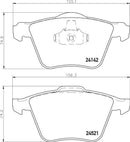 Mintex Brake Pad Set fits -Ford Volvo MDB2849 (also fits other vehicles)