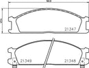 Mintex Brake Pad Set fits -Ford Nissan Subaru MDB1482 (also fits other vehicles)