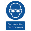 Draper EYE Protection Sign Large - 72080