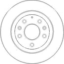Disctech Brake Disc (Single) - Fits Land rover, Mazda - ABD3417 - Rear Axle