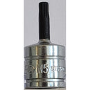Carlyle Hand Tools 3/8DR M5 MULTISPLINE BIT 40MM LONG - STS3805M