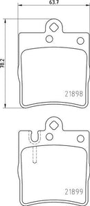 Mintex Brake Pad Set fits -MercedesBenz MDB1991 (also fits other vehicles)