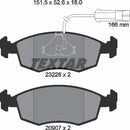 Textar Brake Pad Set - 2322702