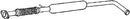 Klarius RN894L - Box With Centre Pipe  - Fits Renault Clio 1.4i