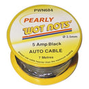 Wot-nots 1 Core Cable - Black - 7m - 5A - PWN684