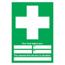 First Aider Awareness Sign - Rigid Polypropylene - 210mm x 148mm - FMS04351R