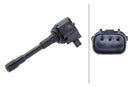 HELLA 5DA 358 168-081 Ignition Coil - 14V - 4-pin connector - Bolted