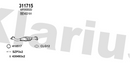 Klarius 311715 - Catalyst Type Approved  - Fits Mitsubishi Shogun 3.2D-iD