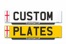 Pair of Standard Lipped Eco Number Plates 520 X 127 England