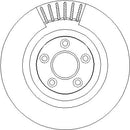 Disctech Brake Disc (Single) - Fits Infiniti, Jaguar - ABD3827 - Rear Axle