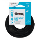 VELCRO Brand ONE-WRAP Reusable Ties, 10mm x 5m - Black - VEL-EC60253