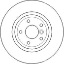 Disctech Brake Disc (Single) - Fits Jaguar - ABD3255 - Rear Axle