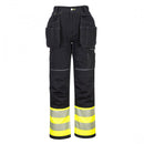 Portwest PW3 HI-VIS HOLSTER POCKET CLASS 1 TROUSER - PW307YBR42