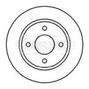 Borg & Beck Brake Disc Pair  - BBD5013 fits Nissan Micra K11 93-