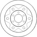 Disctech Brake Disc (Single) - Fits Iveco, Toyota - ABD2935 - Front Axle
