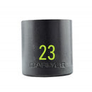 Carlyle Hand Tools 1/2in Drive 23mm 6 PT Stubby Impact Socket - CISST1223M