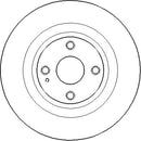 Disctech Brake Disc (Single) - Fits Abarth, Lexus - ABD3286 - Rear Axle