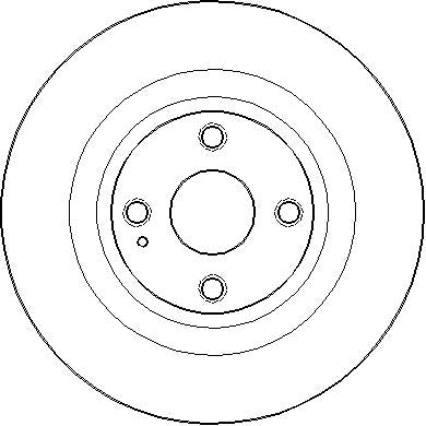 Disctech Brake Disc (Single) - Fits Abarth, Lexus - ABD3286 - Rear Axle
