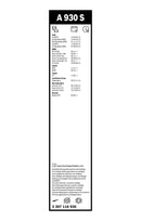 Bosch Aerotwin Front Wiper Blade Set - 600/475mm - A930S