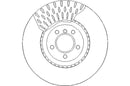 Disctech Brake Disc (Single) - Fits Audi, Land rover - ABD3220 - Front Axle