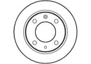 Disctech Brake Disc (Single) - Fits Citroën, Volvo - ABD2670 - Rear Axle