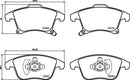 Mintex Brake Pad Set fits -Ford MDB3826 (also fits other vehicles)
