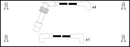 Lucas Ignition Lead Set - LUC4587
