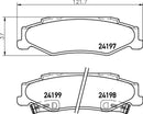 Mintex Brake Pad Set fits -Cadillac Chevrolet MDB2214 (also fits other vehicles)