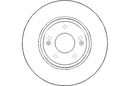 Disctech Brake Disc (Single) - Fits Hyundai, Kia - ABD2502 - Front Axle