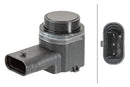 HELLA 6PX 358 141-081 Sensor, parking distance control - angled - 3-pin connector - Plugged