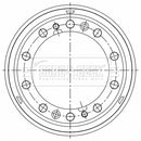 Borg & Beck Brake Drum - BBR32574