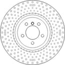 Disctech Brake Disc (Single) - Fits Bmw, Mercedes-benz - ABD3433 - Front Axle