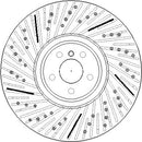 Disctech Brake Disc (Single) - Fits Bmw - ABD4070 - Front Axle Left