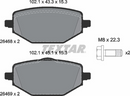 MITSUBISHI; RENAULT, Brake Pad Set - Textar 2147601