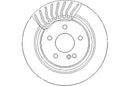Disctech Brake Disc (Single) - Fits Mercedes-benz - ABD3102 - Rear Axle