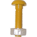 Number Plate Screws & Nuts - Long - Yellow - Pack of 50 - PNP430R