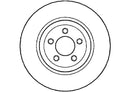 Disctech Brake Disc (Single) - Fits Chrysler, Nissan - ABD2348 - Front Axle