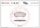 Brembo Brake Pad Set - P49017