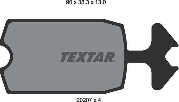 Textar Brake Pad Set - 2020709