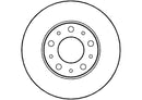 Disctech Brake Disc (Single) - Fits Citroën - ABD2628 - Front Axle