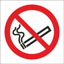 No Smoking Symbol - Self Adhesive Vinyl - 100mm x 100mm - SS020SA