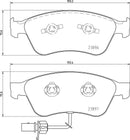 Mintex Brake Pad Set fits -Audi VW MDB2645 (also fits other vehicles)
