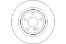 Disctech Brake Disc (Single) - Fits Infiniti, Volvo - ABD3211 - Rear Axle