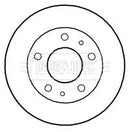 Borg & Beck Brake Disc Pair  - BBD4802 fits Peugeot Boxer 06-