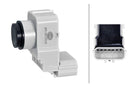 HELLA 6PX 358 270-221 Sensor, parking distance control - round - 4-pin connector - Plugged